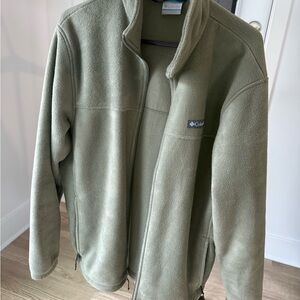 Never-worn Columbia Men's Green Fleece Jacket Large